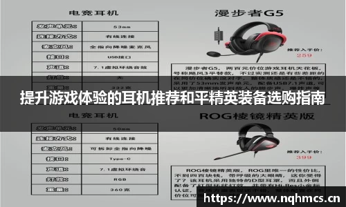 提升游戏体验的耳机推荐和平精英装备选购指南